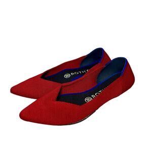 Rothy’s The Point Flats Size 8.5 Red Slip On Shoes